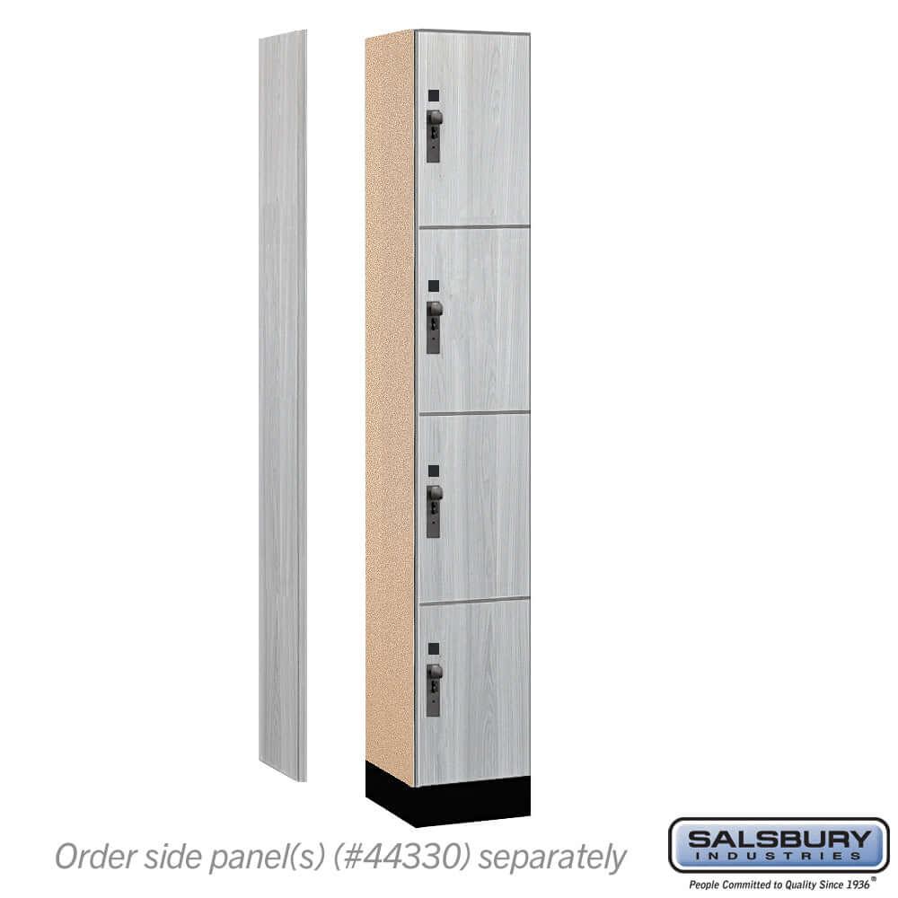 Premier Wood Locker — 4 Tier, 1 Wide - Your Locker Store